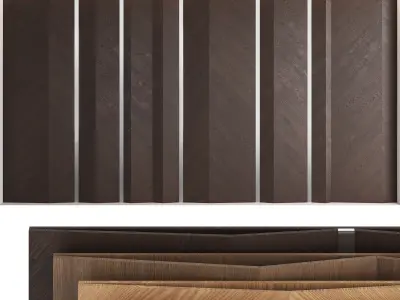 Decorative wall panel set 13 3D model