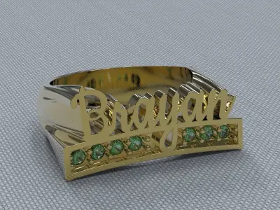 Brayan Name Ring Free 3D print model