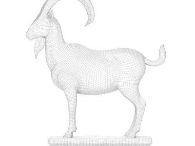 Decorative goat 3D model