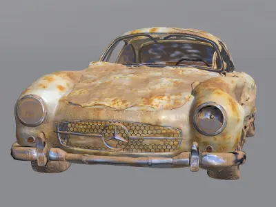 wreck car 3 3D model
