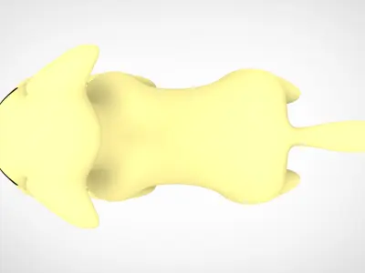 Pale Yellow Labrador Low-poly 3D model