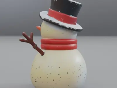 snowman 3D model