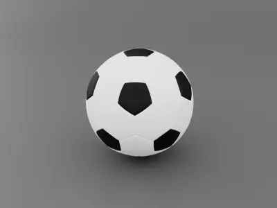 soccer ball 3D model 19