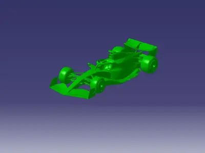 mercedes w13 catia v5 3D model