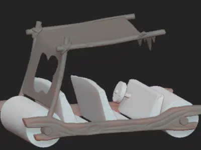 flintstones car 3D print model