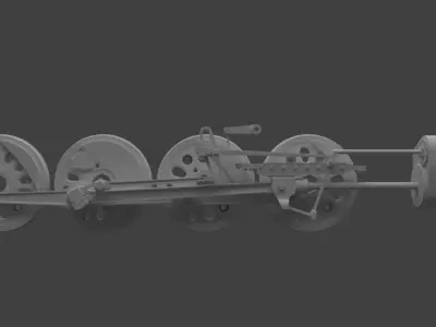Wheel mechanism 3D model