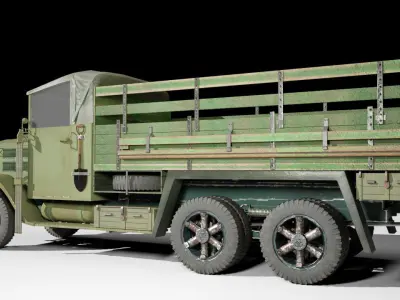 WW2 German Krupp Truck 3D model