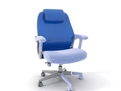Blue Executive Chair model pack Low-poly 3D model