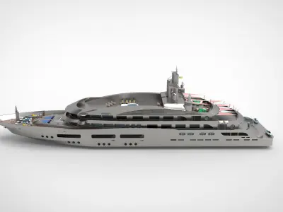 Luxury Yacht G 3D model