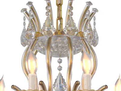  Luxury Maria Theresa Crystal Chandeliers 3D model