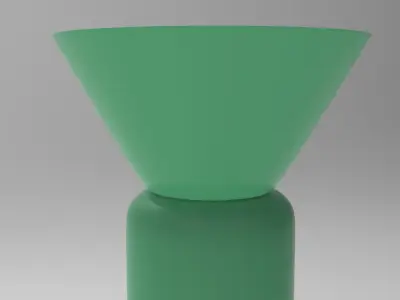 Yugi Oil Lamp Low-poly 3D model