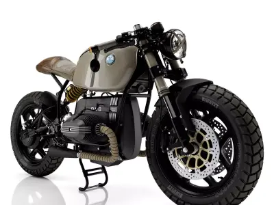 Cafe Racer R100 Motorcycle 3D model