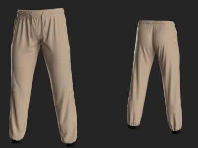 Male Sport Outfit Marvelous Designer project Free 3D model