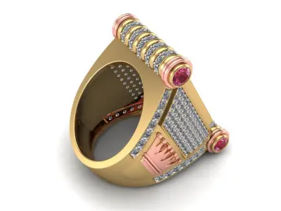 The Kings Ring - Men Ring 3D print model