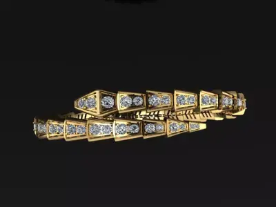 Serpenti Viper Bracelet 3D print model