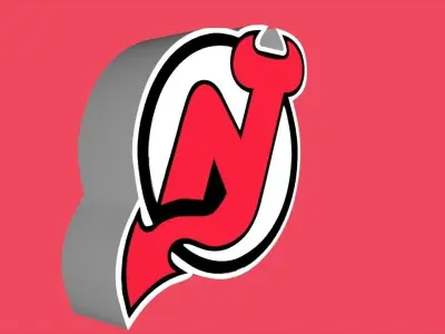 New Jersey Devils Team Logo 3D model