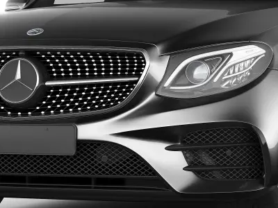 Mercedes E43 AMG 2017 sedan 3D model