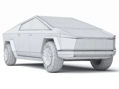 Tesla Cybertruck 2024 3d Model 3D model