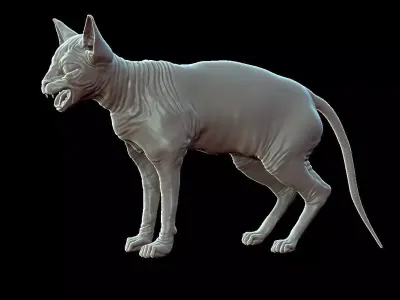 Sphinx Cat Sculpt 3D model