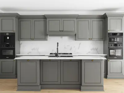Classic Kitchen 001 3D model