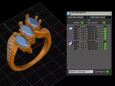 ring woman  3D print model 7