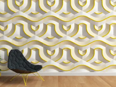 Panel Wall Low-poly 3D model