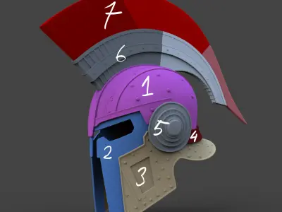 Spartan Helmet G2 3D print model