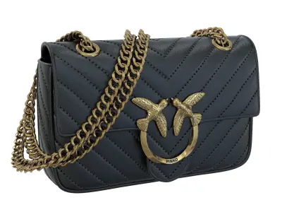 Pinko Leather Bag with Chain Low-poly 3D model