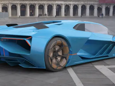 Generic Sport Car 01 3D model