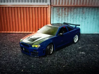 STURMKIND SKYLINE R34 3D print model