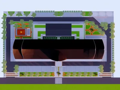 Retail Market Store 3D model
