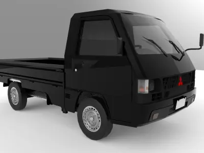 MITSUBISHI COLT L300 LOW POLY Low-poly 3D model