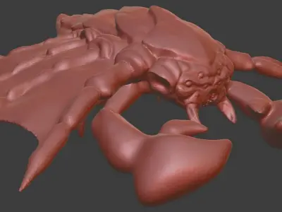 Zerg Starcraft Drone Uncolored Free 3D model