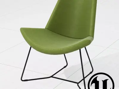 PlusHalle Lotus Chair UE4 Low-poly 3D model