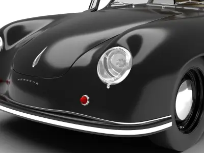 Porsche 356 1300 1952 3d model HQ 3D model