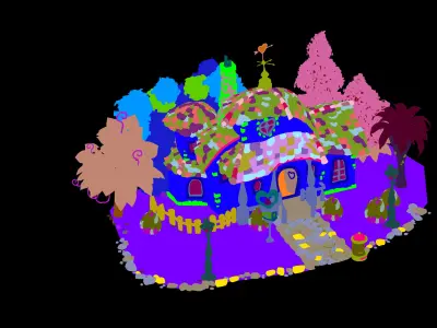 Game main city - Minnie Cabin 03 3D model