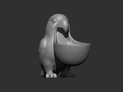 Parrot Bowl Printable 3D print model