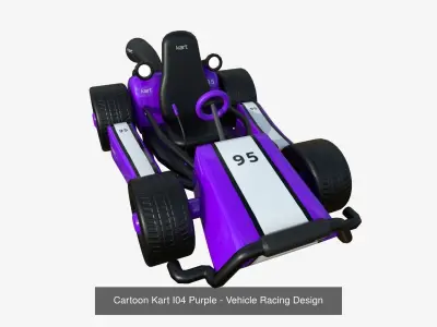 10 Cartoon Kart I Collection - Vehicle Racing Design 3D Model Pack