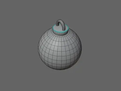 Christmas Ball Ornament - Enfeite Bola de Natal Low-poly 3D model