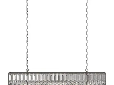 Ursula Rectangular Chandelier 3D model