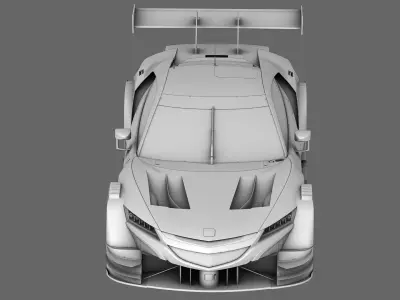 Honda NSX-GT GT500 2014 2016 Low-poly 3D model