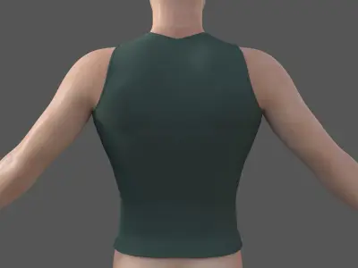 Simple Sport Tank Top Free low-poly 3D model