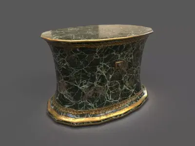 Pedestal Low-poly 3D model