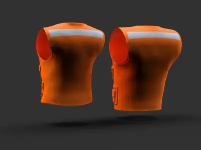reflective vest  3D model