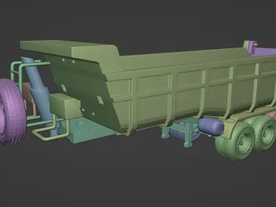 Dump truck 3D print model