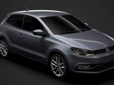 Volkswagen Polo TSI 3d Typ6C 2017 3D model