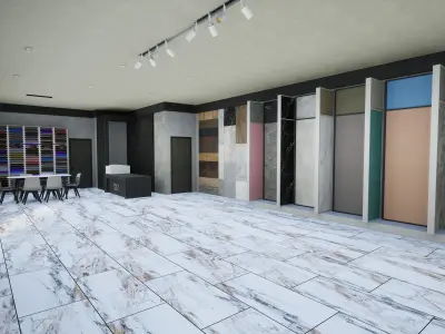 Metaverse Archviz Realism 3dshowroom  architecture Unreal Engine Low-poly 3D model