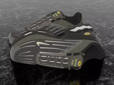 NIKE AIR MAX PLUS 3 3D SHOES Low-poly 3D model