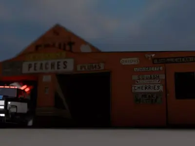 Store Front Rebuild Free low-poly 3D model