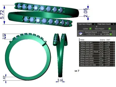 lite weight ring Free 3D print model